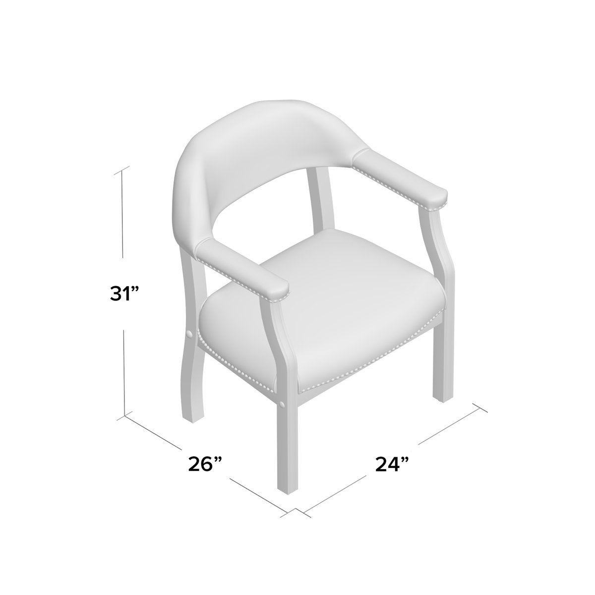 Reception Chair with Manufactured Wood Frame